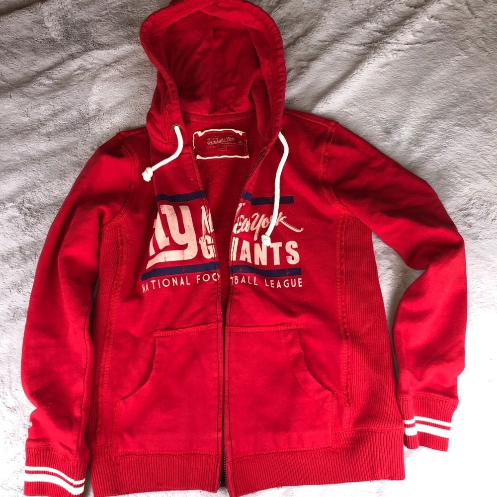 Mitchell & Ness New York Giants Zip Up Hoodie L